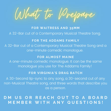 Audition Information!